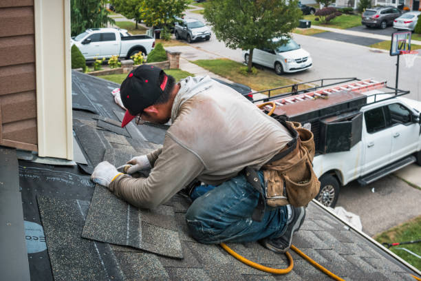 Professional Roofing technician working in Victory Mills, NY